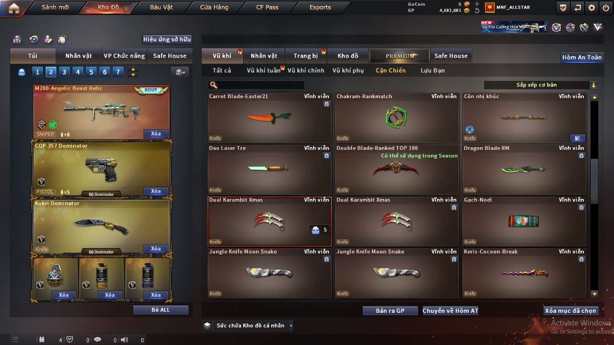 shop acc cf uy tin gia re